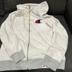 Grey Champion zip up sweater